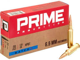 PRIME Match Ammunition 6.5 Creedmoor 130 GRAIN HPBT CANADIAN ORDERS ONLY