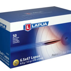 LAPUA - AMMUNITION 6.5X47 LAPUA -139 GR. OTM SCENAR - BOX OF 50